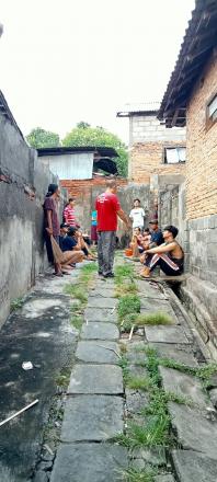 Perbaikan Jalan dan Saluran Pembuangan Gang Walet Banjar Dinas Peken Desa Sangsit